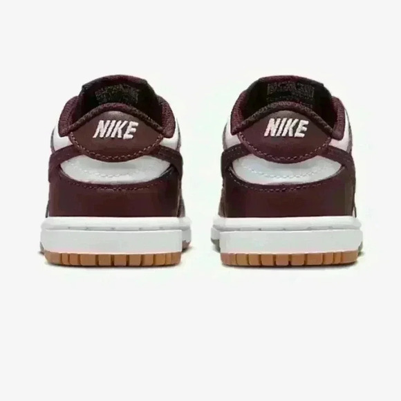 Bling Nike Dunk Low Baby Toddler Brown Sneaker Shoes Customized with Crystals - Picture 4 of 6